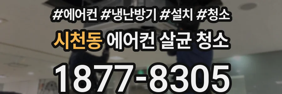 시천동 에어컨 살균 청소