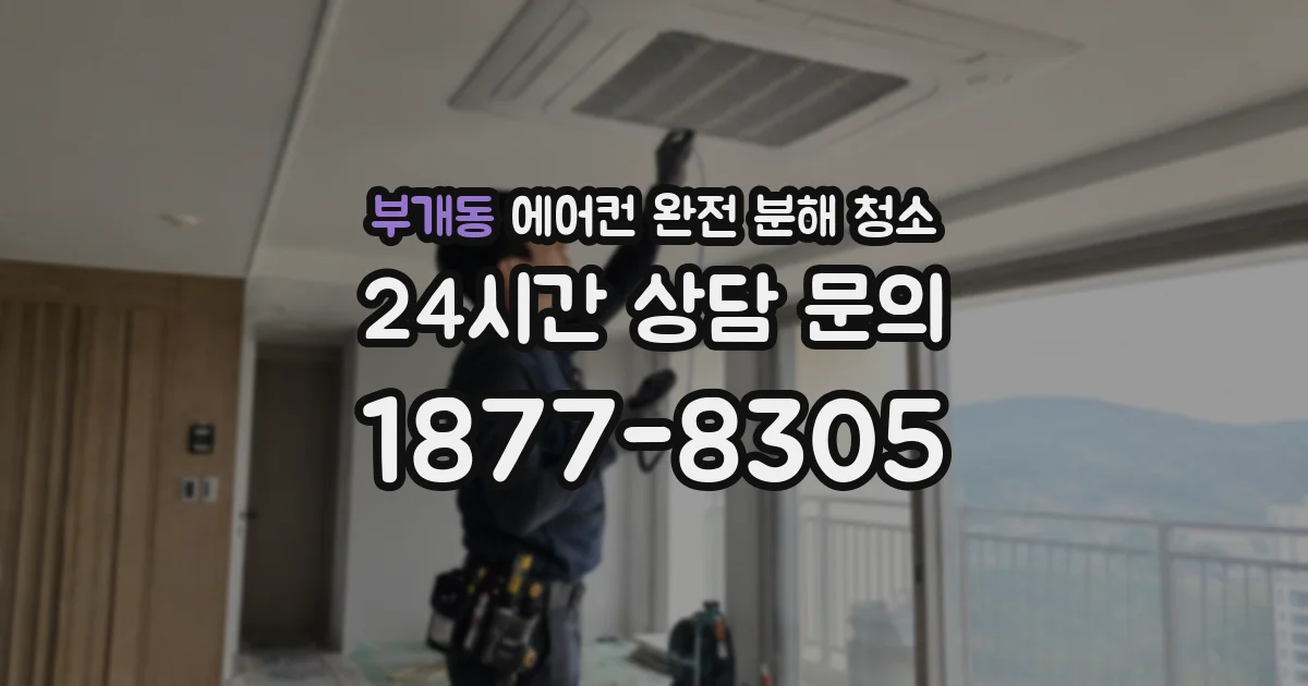 부개동 에어컨 완전 분해 청소
