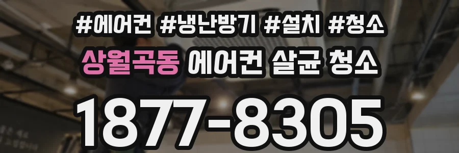 상월곡동 에어컨 살균 청소