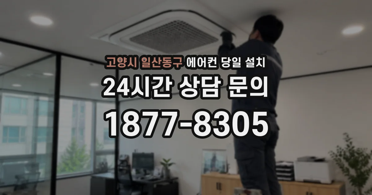 고양시 일산동구 에어컨 당일 설치