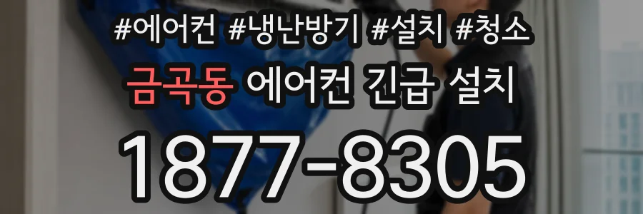금곡동 에어컨 긴급 설치
