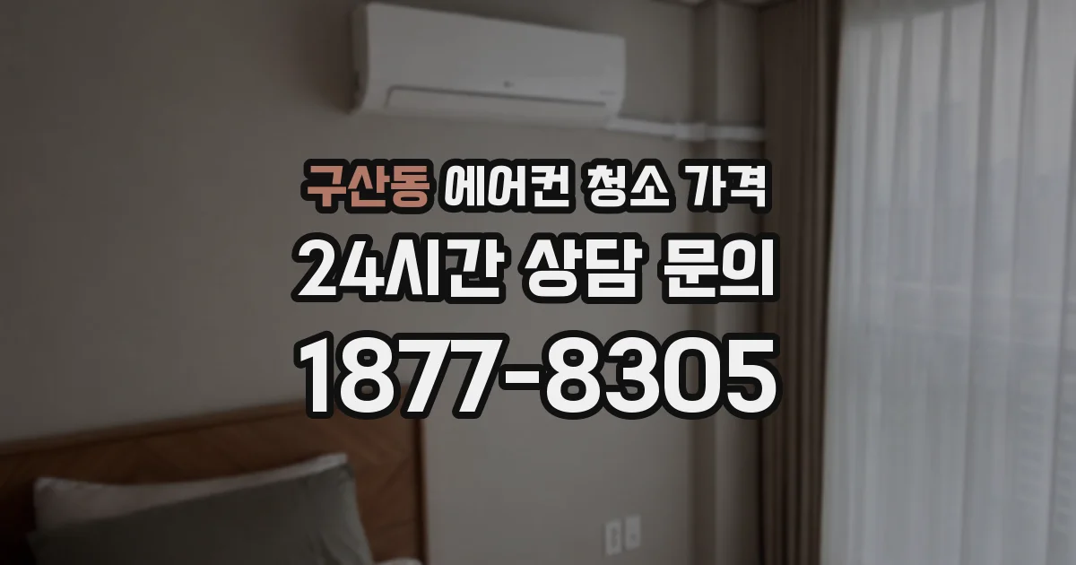 구산동 에어컨 청소 가격