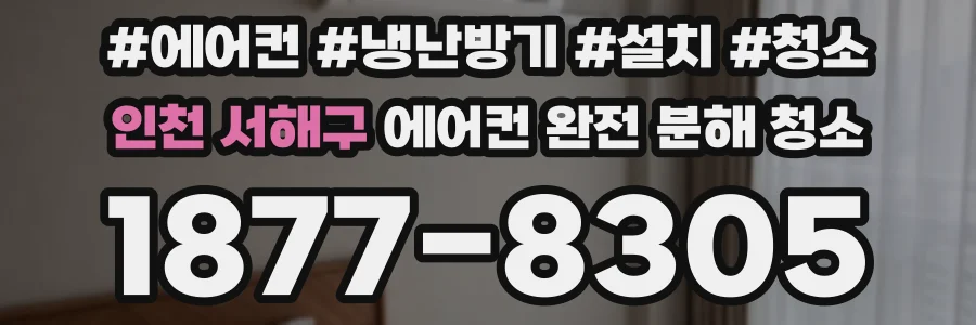 인천 서해구 에어컨 완전 분해 청소