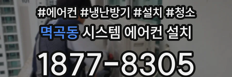 멱곡동 시스템 에어컨 설치