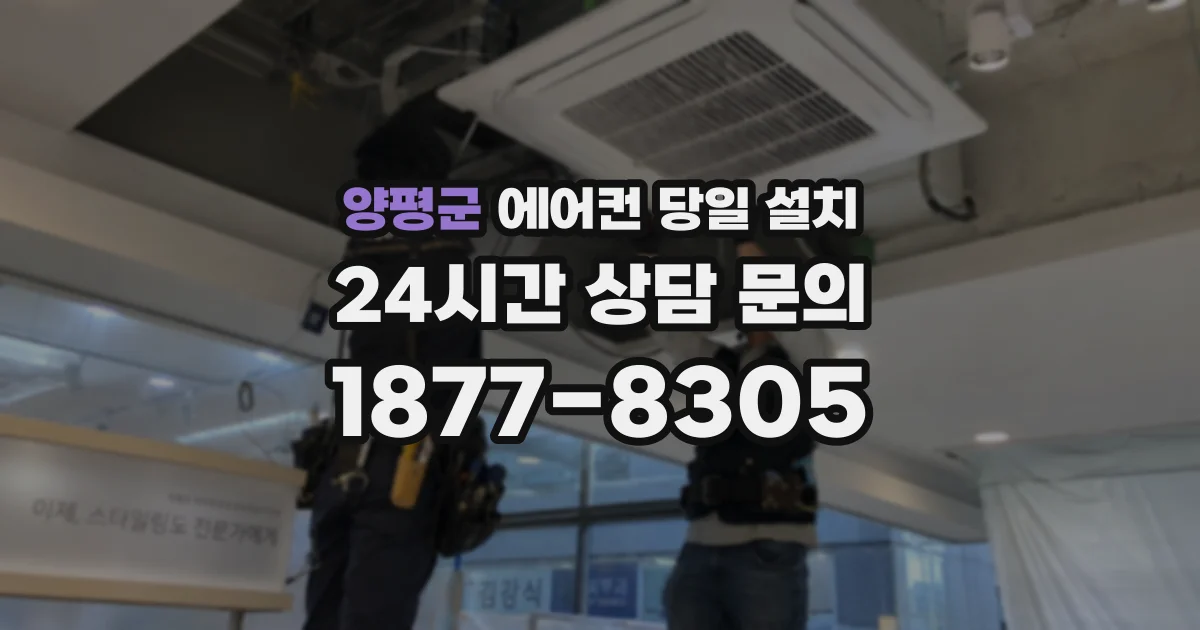 양평군 에어컨 당일 설치