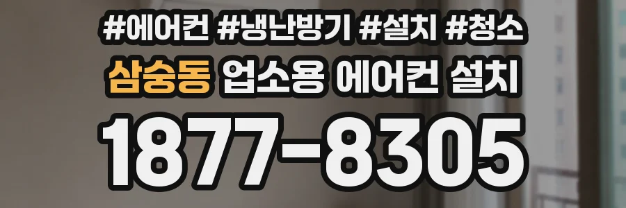 삼숭동 업소용 에어컨 설치