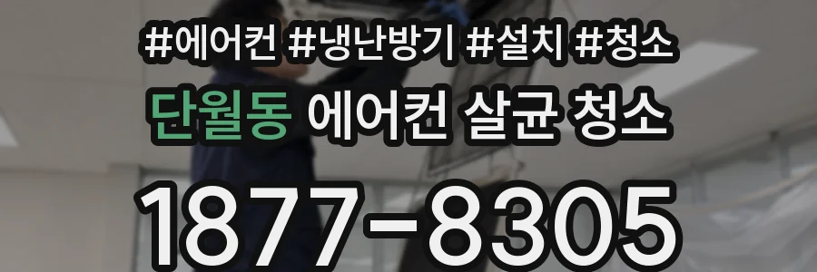 단월동 에어컨 살균 청소