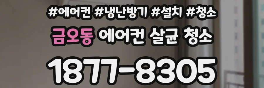 금오동 에어컨 살균 청소