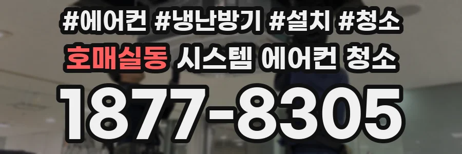 호매실동 시스템 에어컨 청소