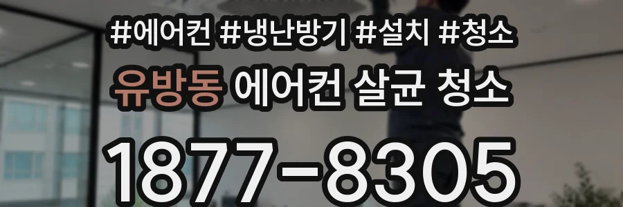 유방동 에어컨 살균 청소