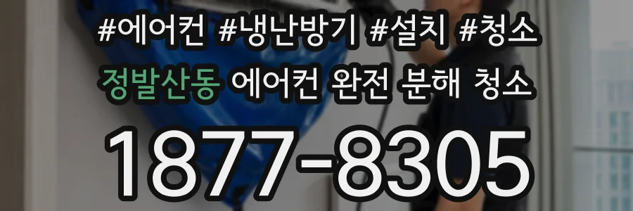 정발산동 에어컨 완전 분해 청소