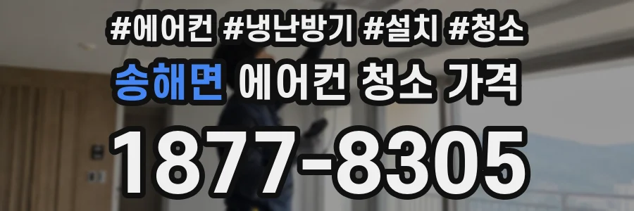 송해면 에어컨 청소 가격