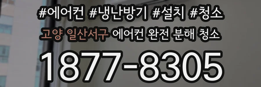 고양 일산서구 에어컨 완전 분해 청소