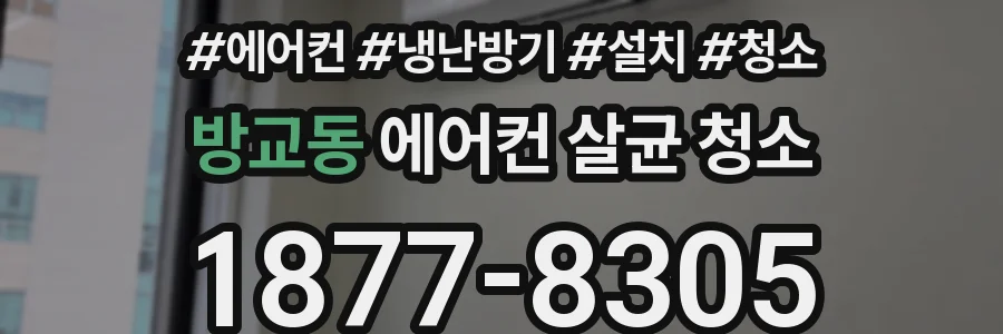 방교동 에어컨 살균 청소