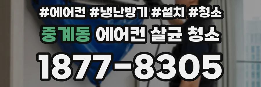 중계동 에어컨 살균 청소