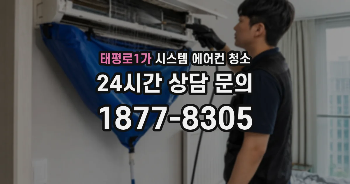 태평로1가 시스템 에어컨 청소