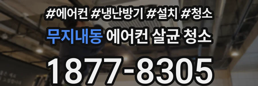 무지내동 에어컨 살균 청소