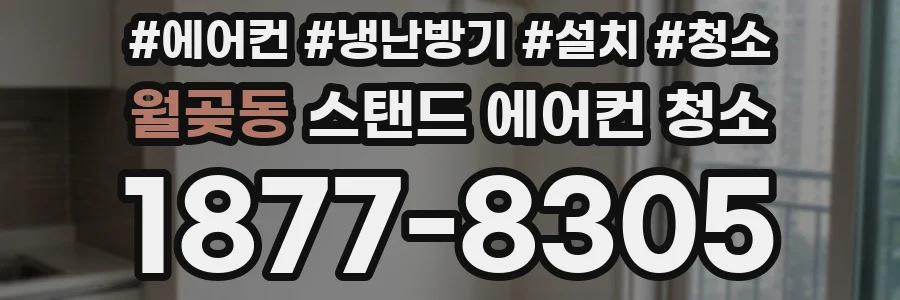 월곶동 스탠드 에어컨 청소