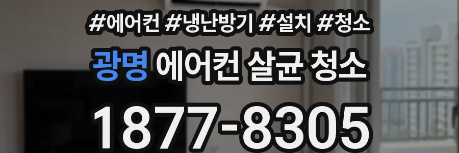 광명 에어컨 살균 청소