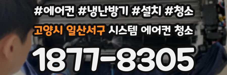 고양시 일산서구 시스템 에어컨 청소