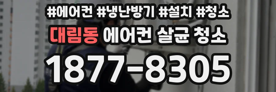 대림동 에어컨 살균 청소