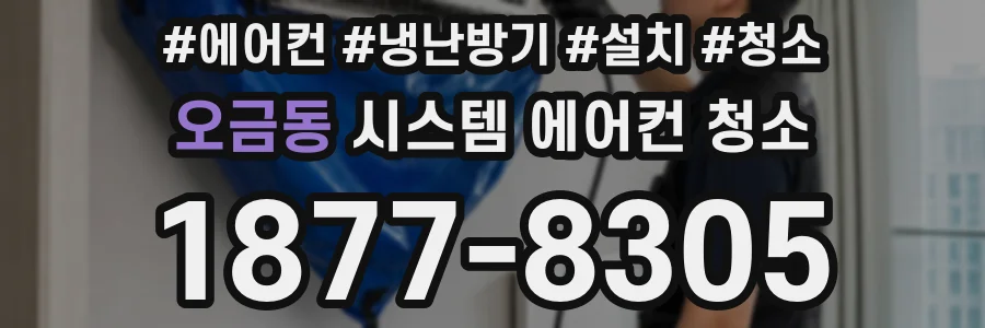 오금동 시스템 에어컨 청소
