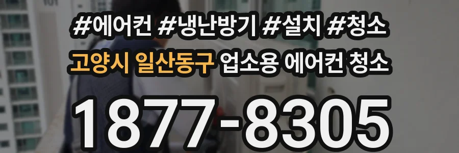 고양시 일산동구 업소용 에어컨 청소