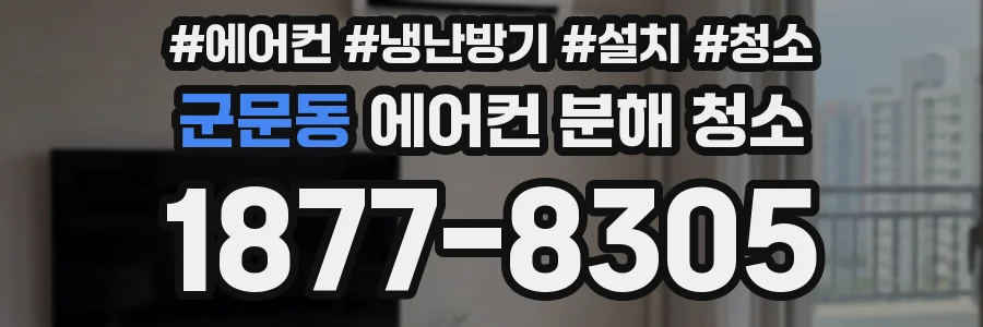 군문동 에어컨 분해 청소
