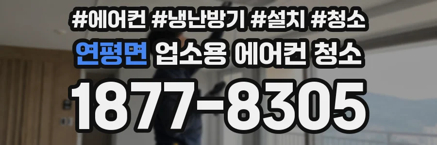 연평면 업소용 에어컨 청소