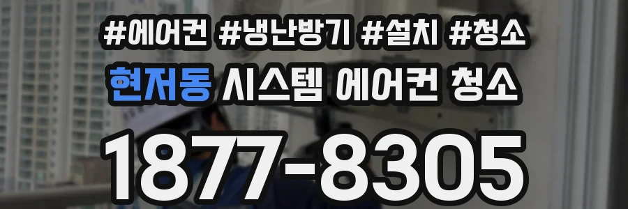 현저동 시스템 에어컨 청소