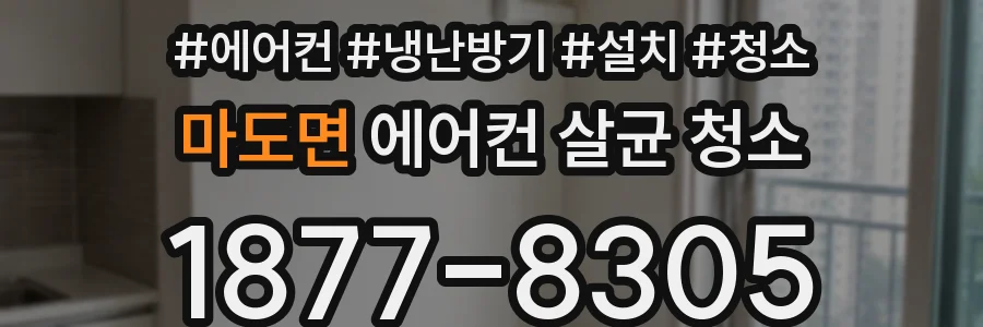 마도면 에어컨 살균 청소