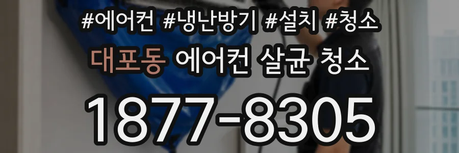 대포동 에어컨 살균 청소