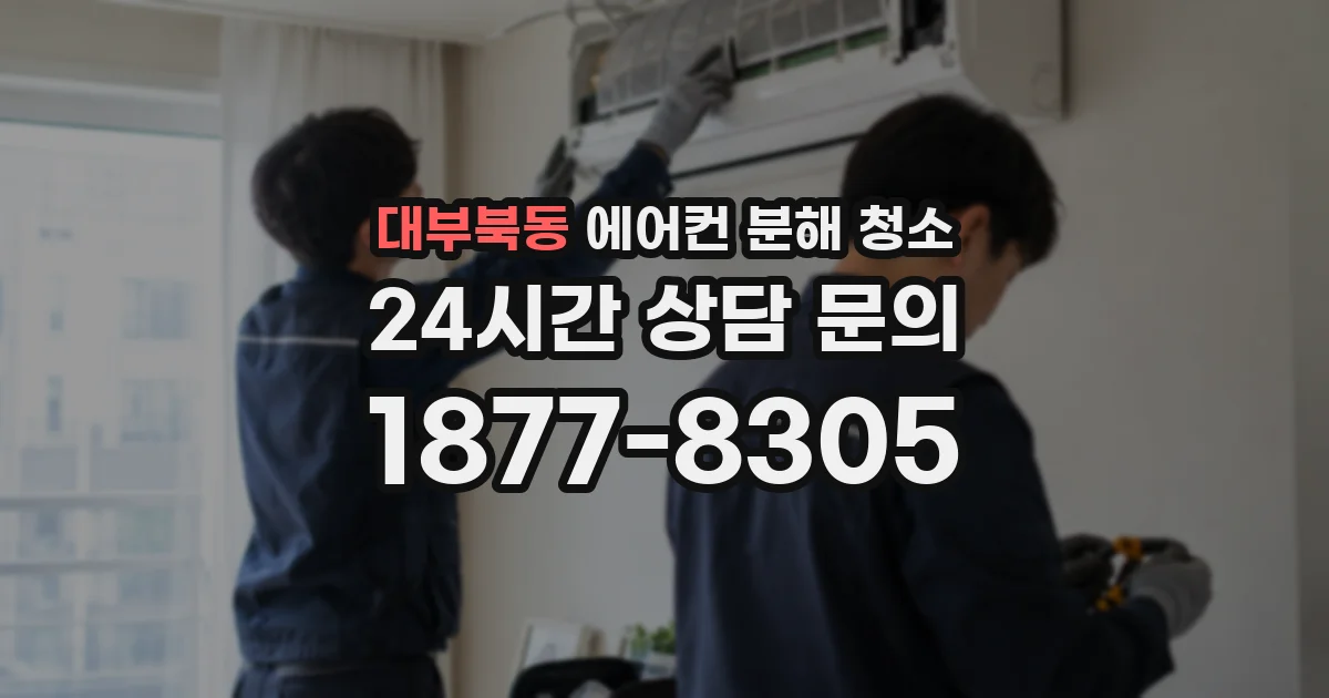 대부북동 에어컨 분해 청소