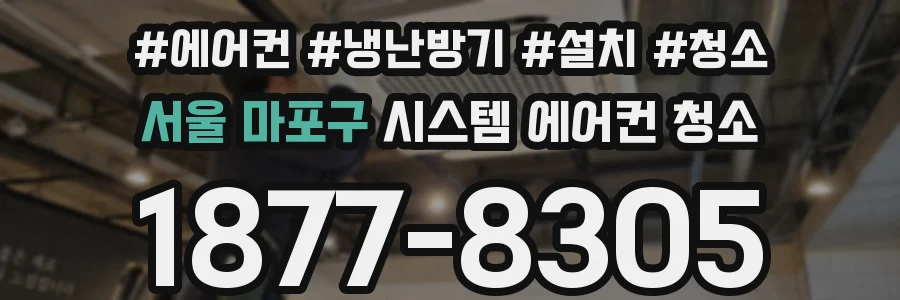 서울 마포구 시스템 에어컨 청소