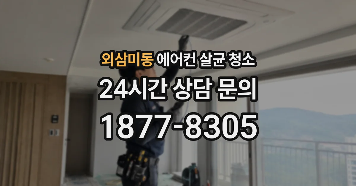 외삼미동 에어컨 살균 청소
