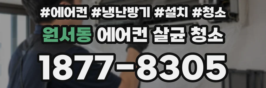 원서동 에어컨 살균 청소