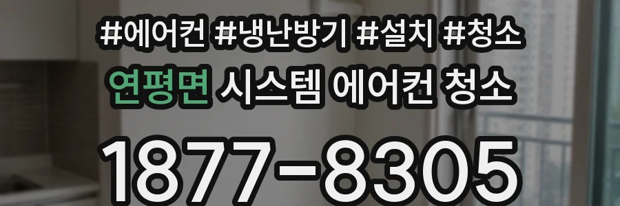 연평면 시스템 에어컨 청소