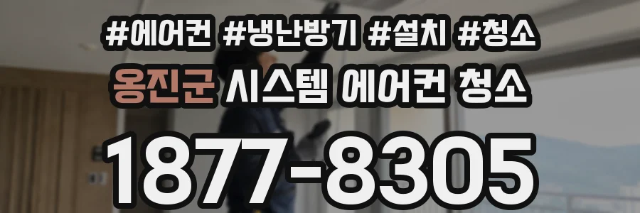 옹진군 시스템 에어컨 청소