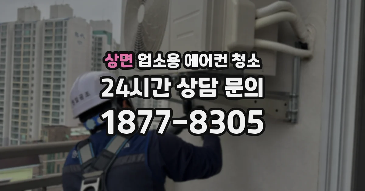 상면 업소용 에어컨 청소