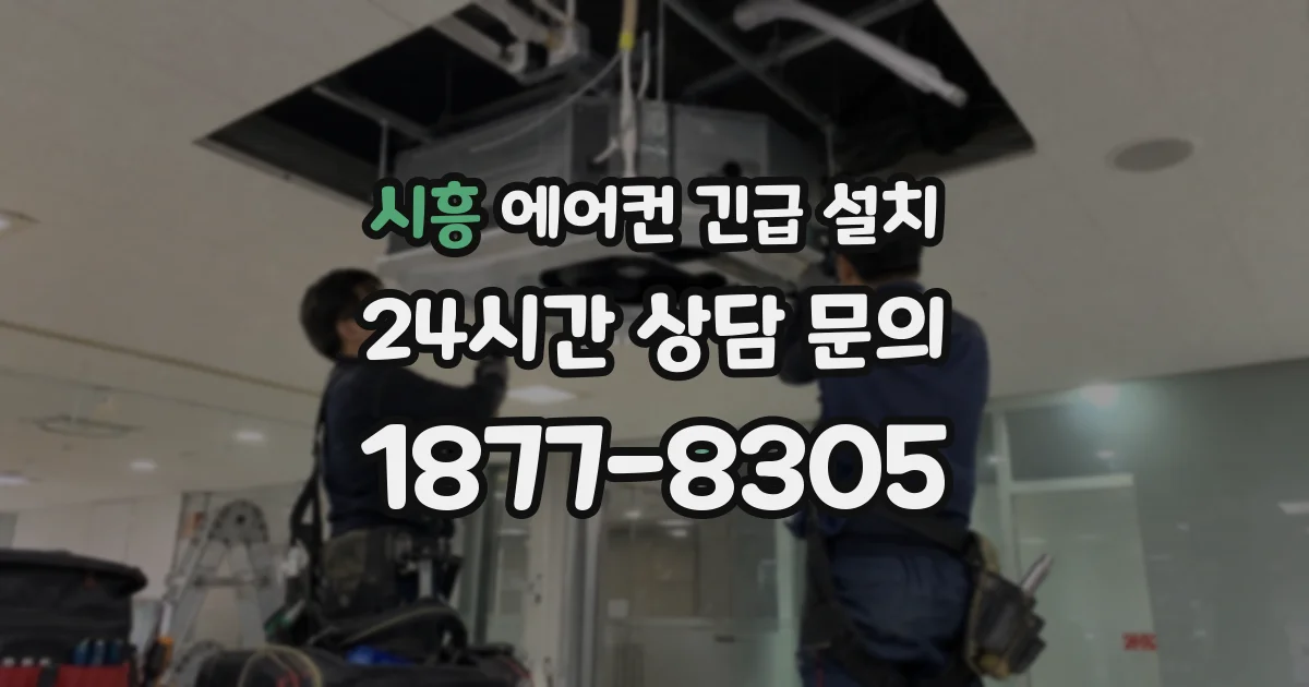 시흥 에어컨 긴급 설치