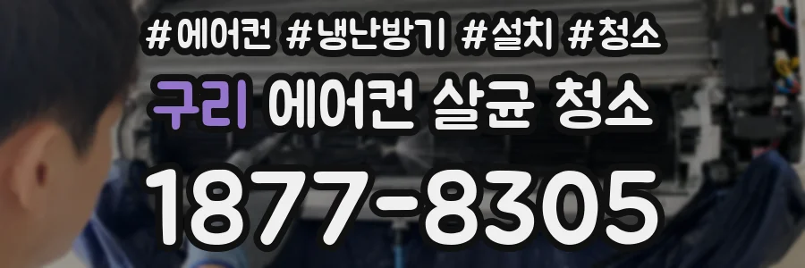 구리 에어컨 살균 청소