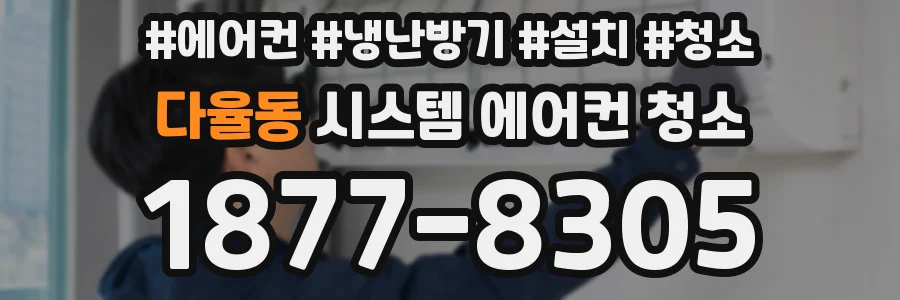 다율동 시스템 에어컨 청소