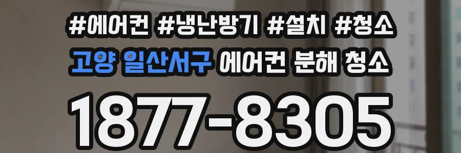 고양 일산서구 에어컨 분해 청소
