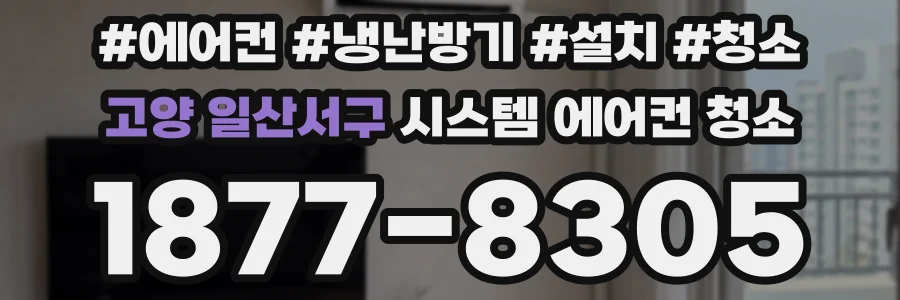 고양 일산서구 시스템 에어컨 청소