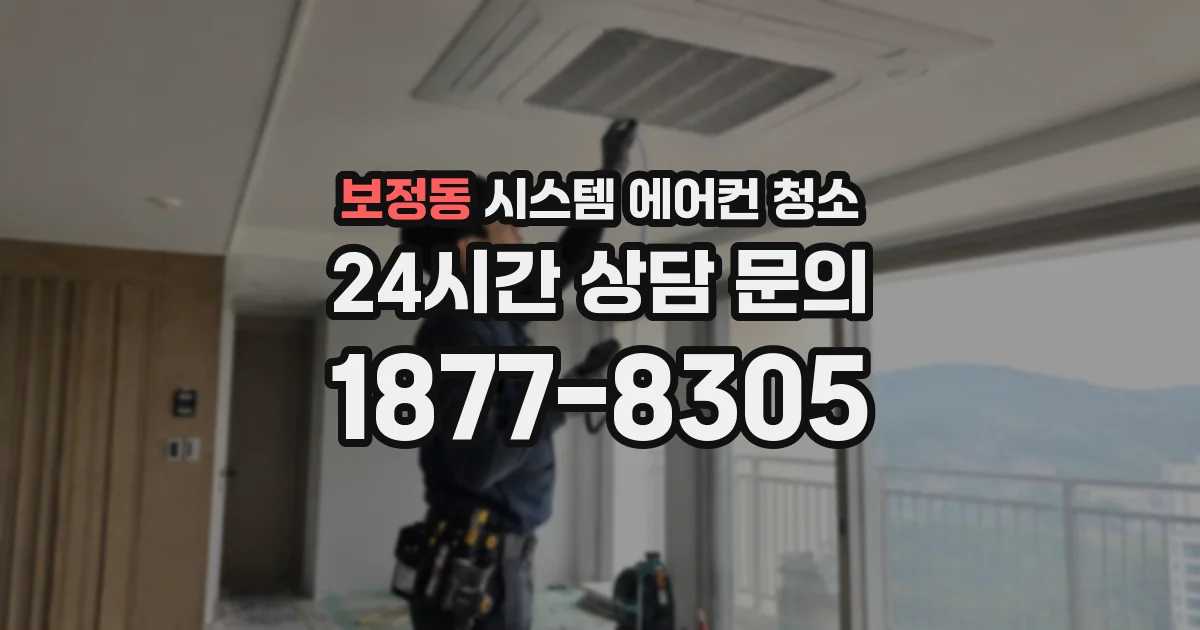 보정동 시스템 에어컨 청소