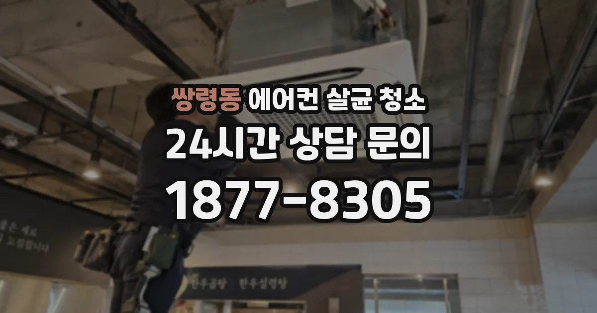 쌍령동 에어컨 살균 청소