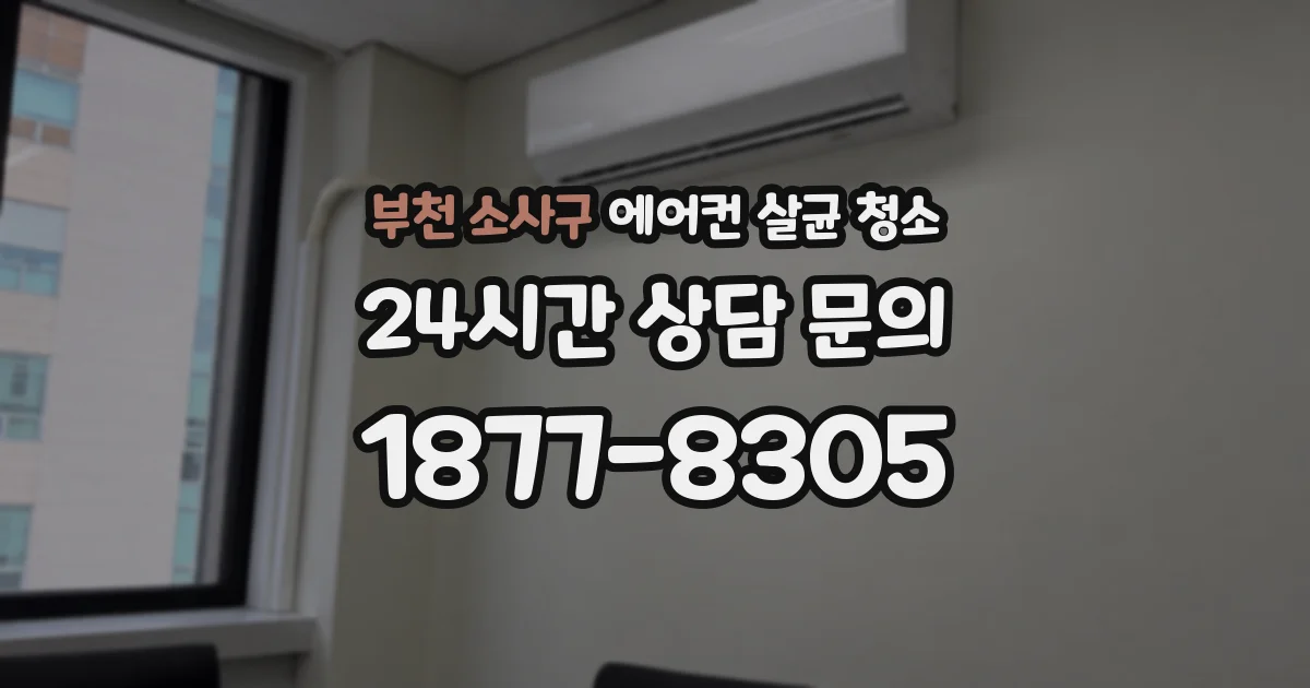 부천 소사구 에어컨 살균 청소