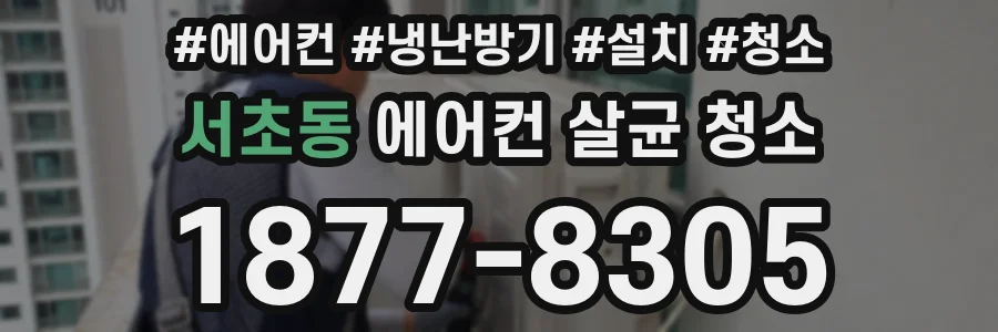 서초동 에어컨 살균 청소