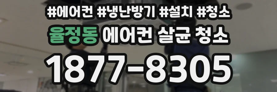 율정동 에어컨 살균 청소