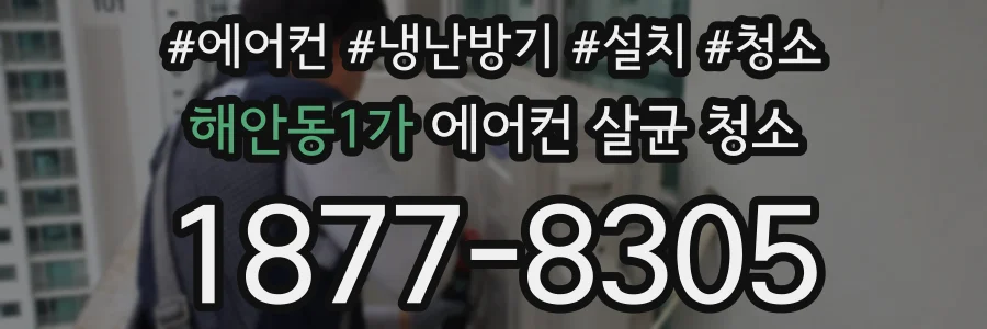 해안동1가 에어컨 살균 청소